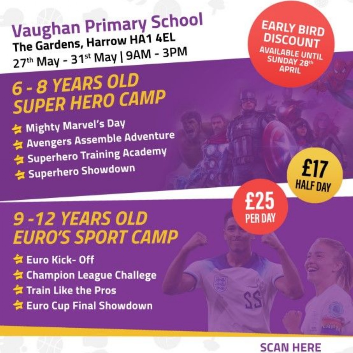 Vaughan Primary School May Half Term Holiday Camp